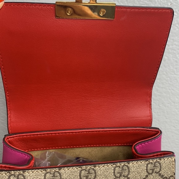 ❤️❤️SOLD❤️❤️Gucci padlock coated canvas backpack - Picture 7 of 11